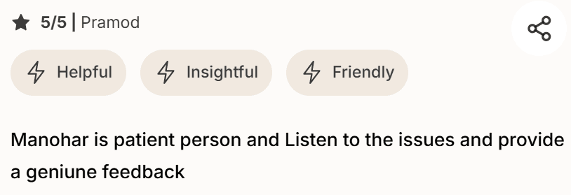 Testimonials screenshot Testimonial 3