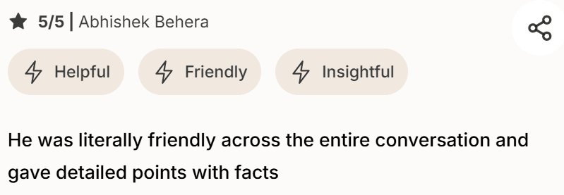 Testimonials screenshot Testimonial 4
