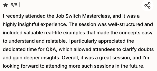 Testimonials screenshot Testimonial 7